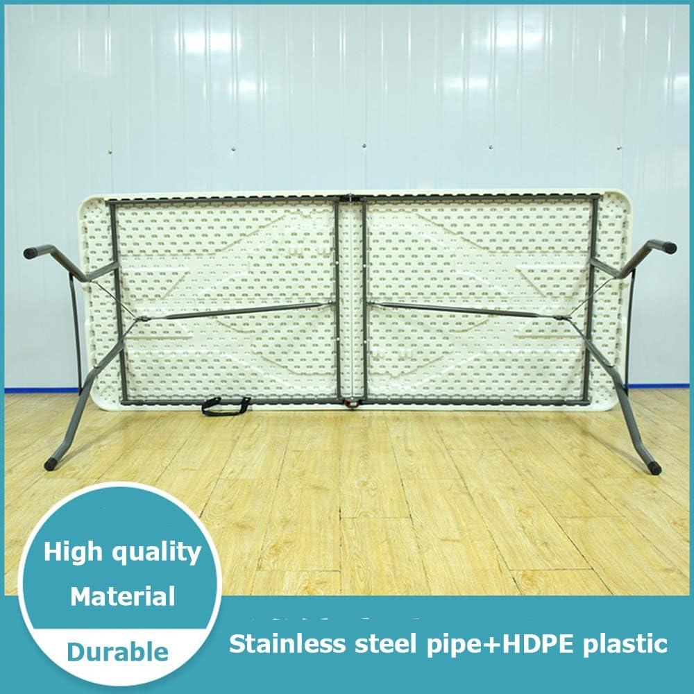 8ft Folding Table, Campland Outdoor Folding Table SZRP, Mainstays Bi-fold Plastic Folding Table White