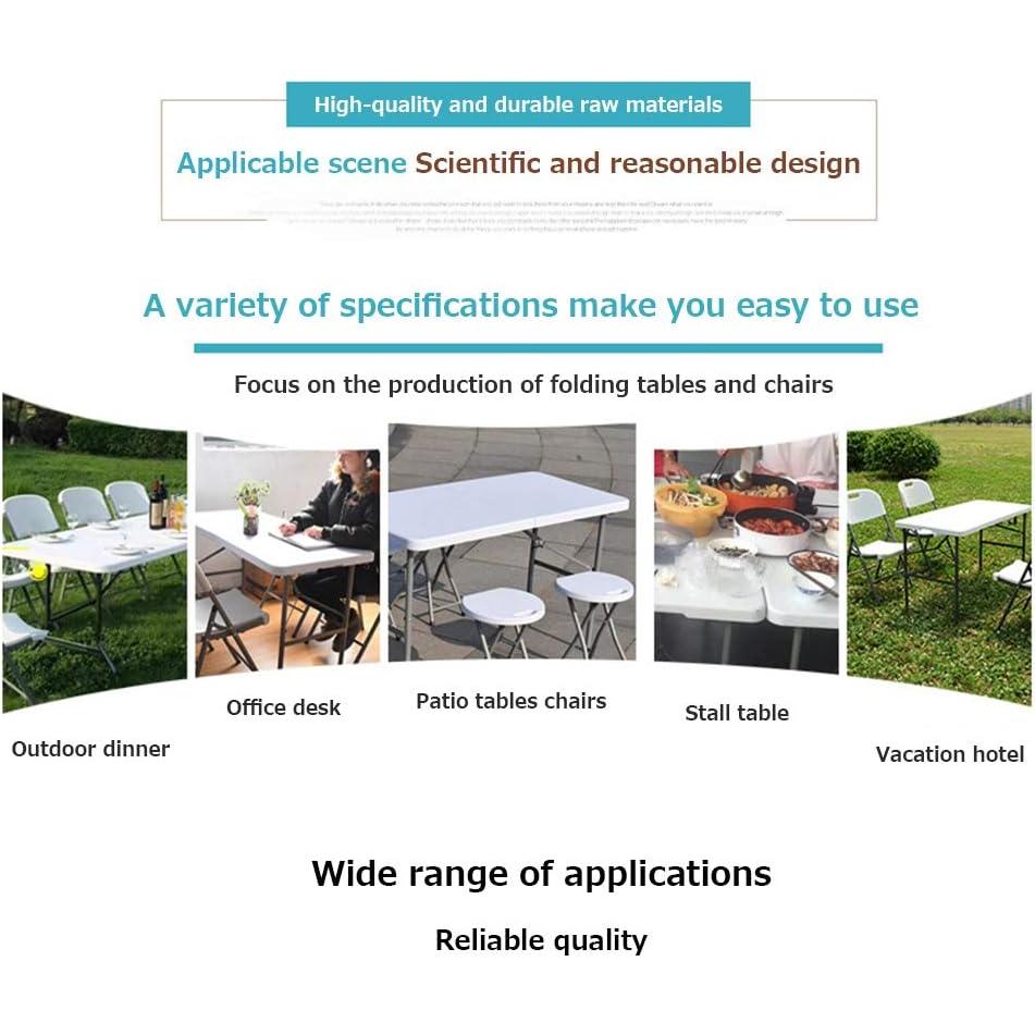 8ft Folding Table, Campland Outdoor Folding Table SZRP, Mainstays Bi-fold Plastic Folding Table White