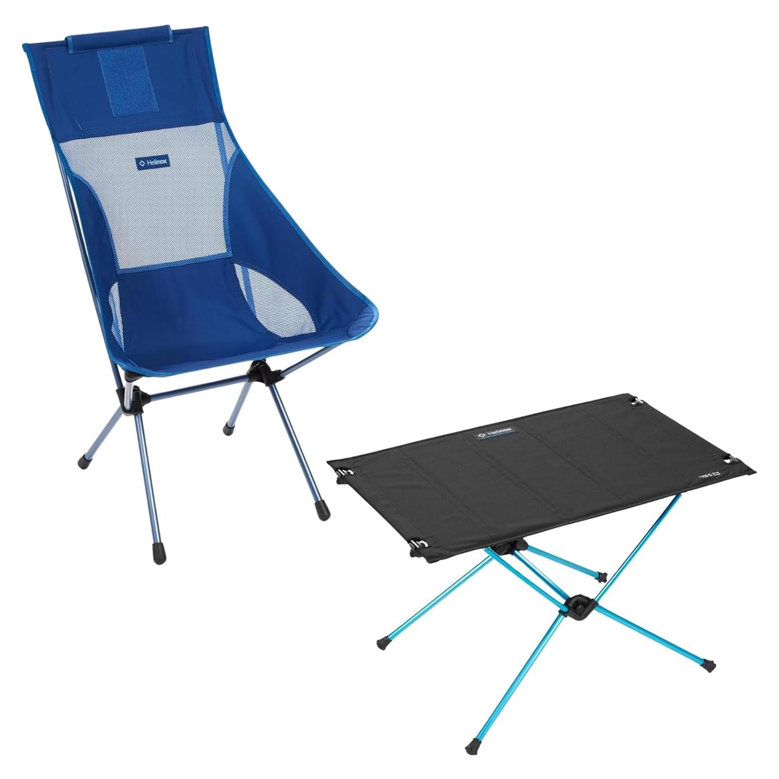 Silla Helinox Sunset y Mesa One Hard Top Plegables Camping