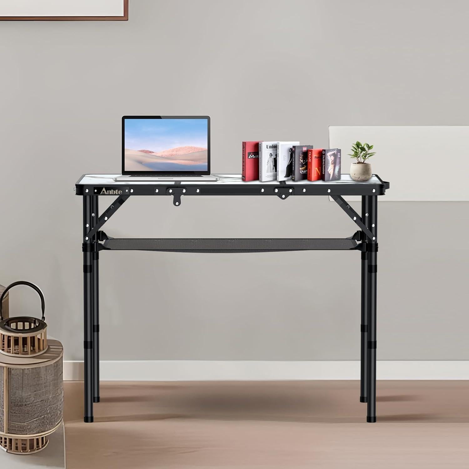 Mesa de Camping Plegable Anbte 3 Alturas Ajustables 69.85 cm