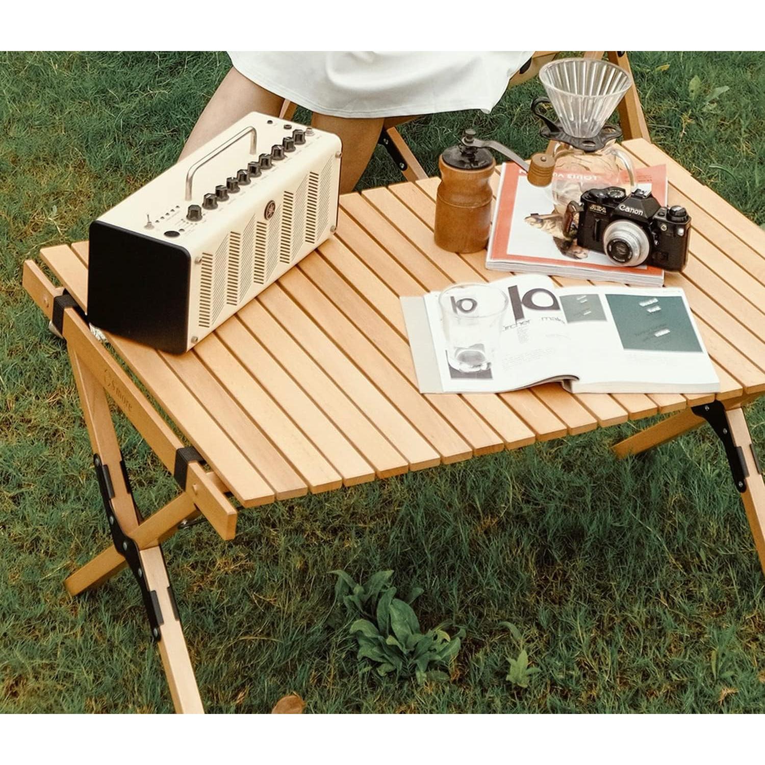 Mesa de Picnic Plegable S'more Madera 90cm para Camping