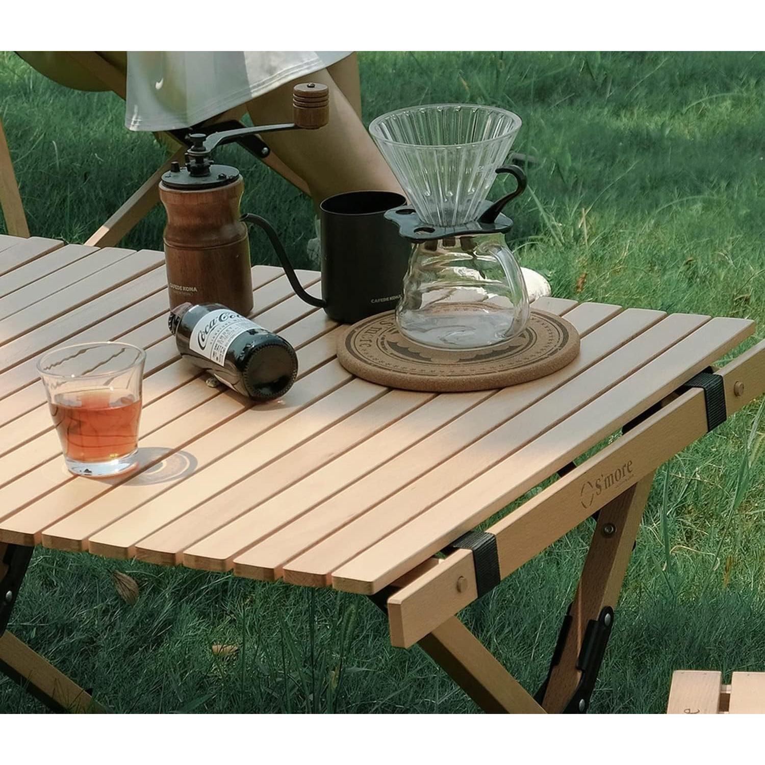 Mesa de Picnic Plegable S'more Madera 90cm para Camping