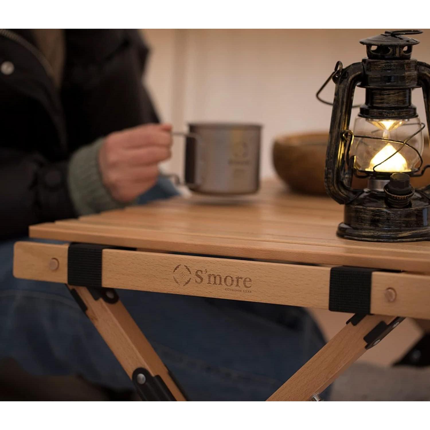 Mesa de Picnic Plegable S'more Madera 90cm para Camping