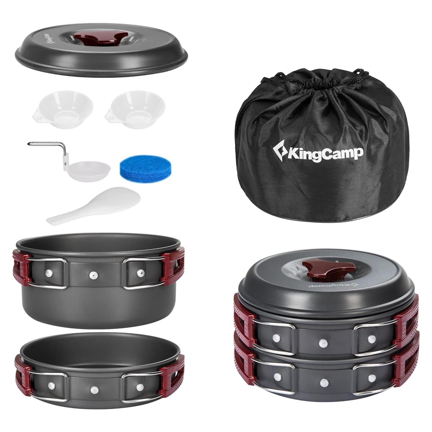 Juego de Utensilios de Cocina para Camping KingCamp 9 Piezas