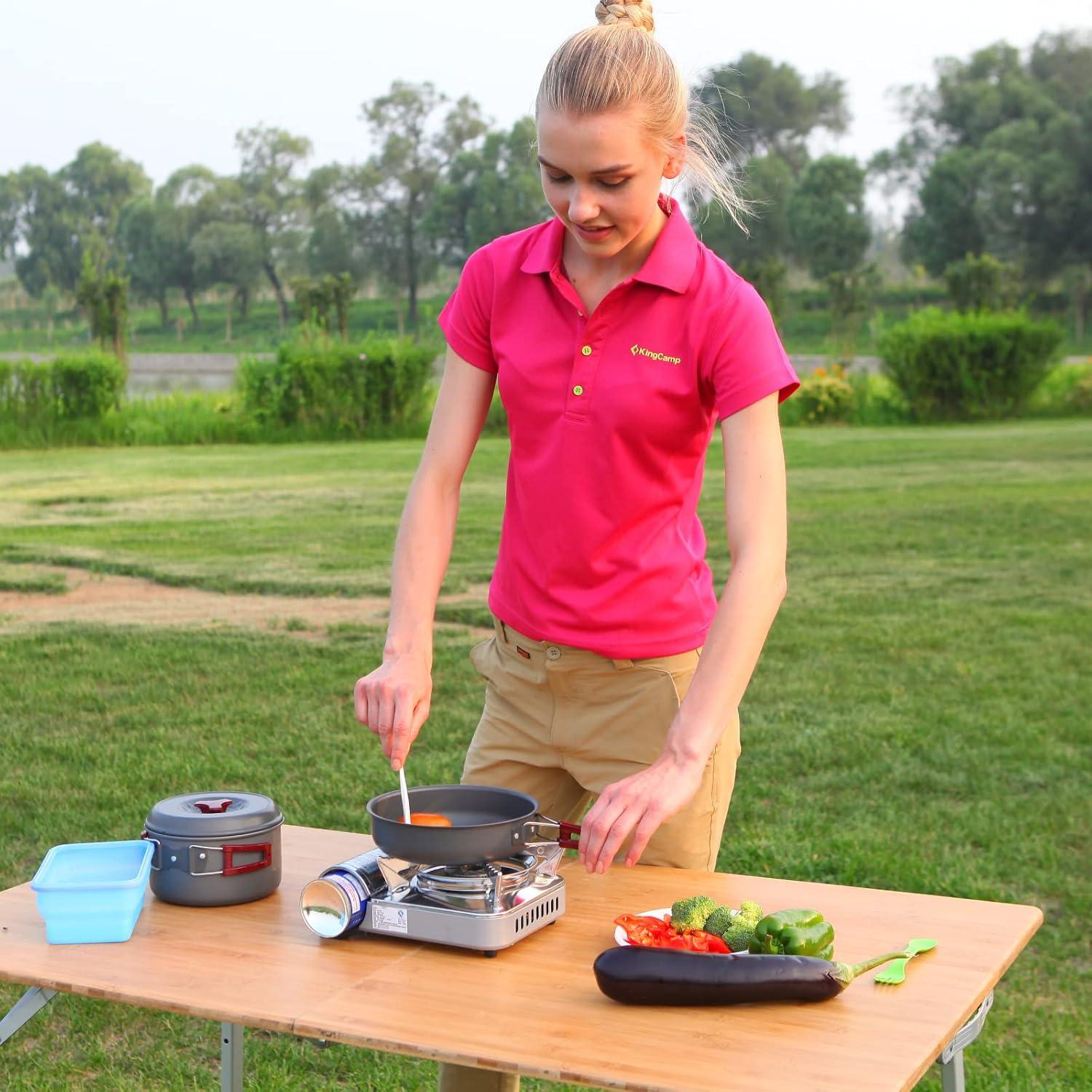 Juego de Utensilios de Cocina para Camping KingCamp 9 Piezas