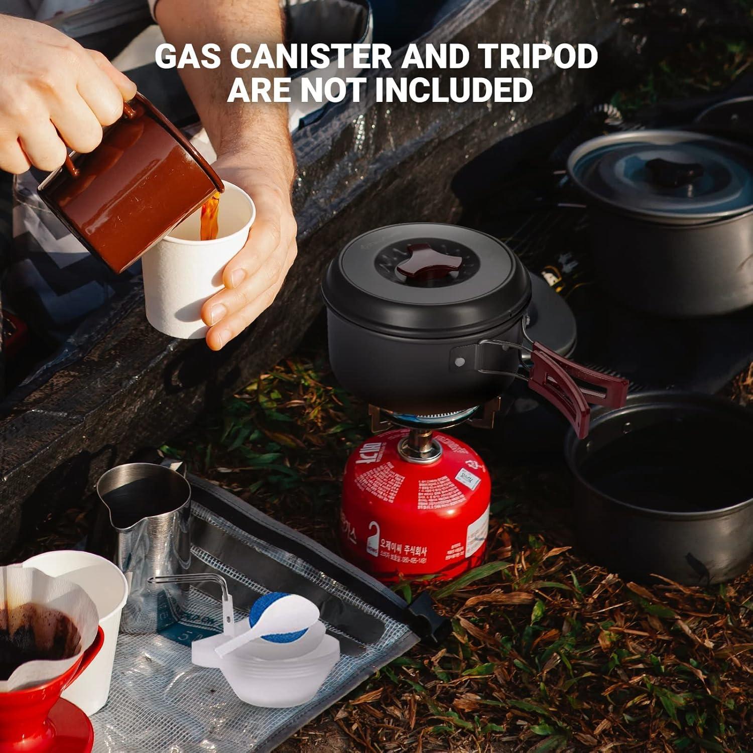 Juego de Utensilios de Cocina para Camping KingCamp 18 Piezas