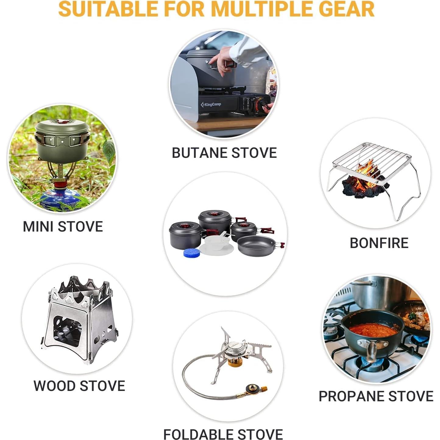 Juego de Utensilios de Cocina para Camping KingCamp 18 Piezas