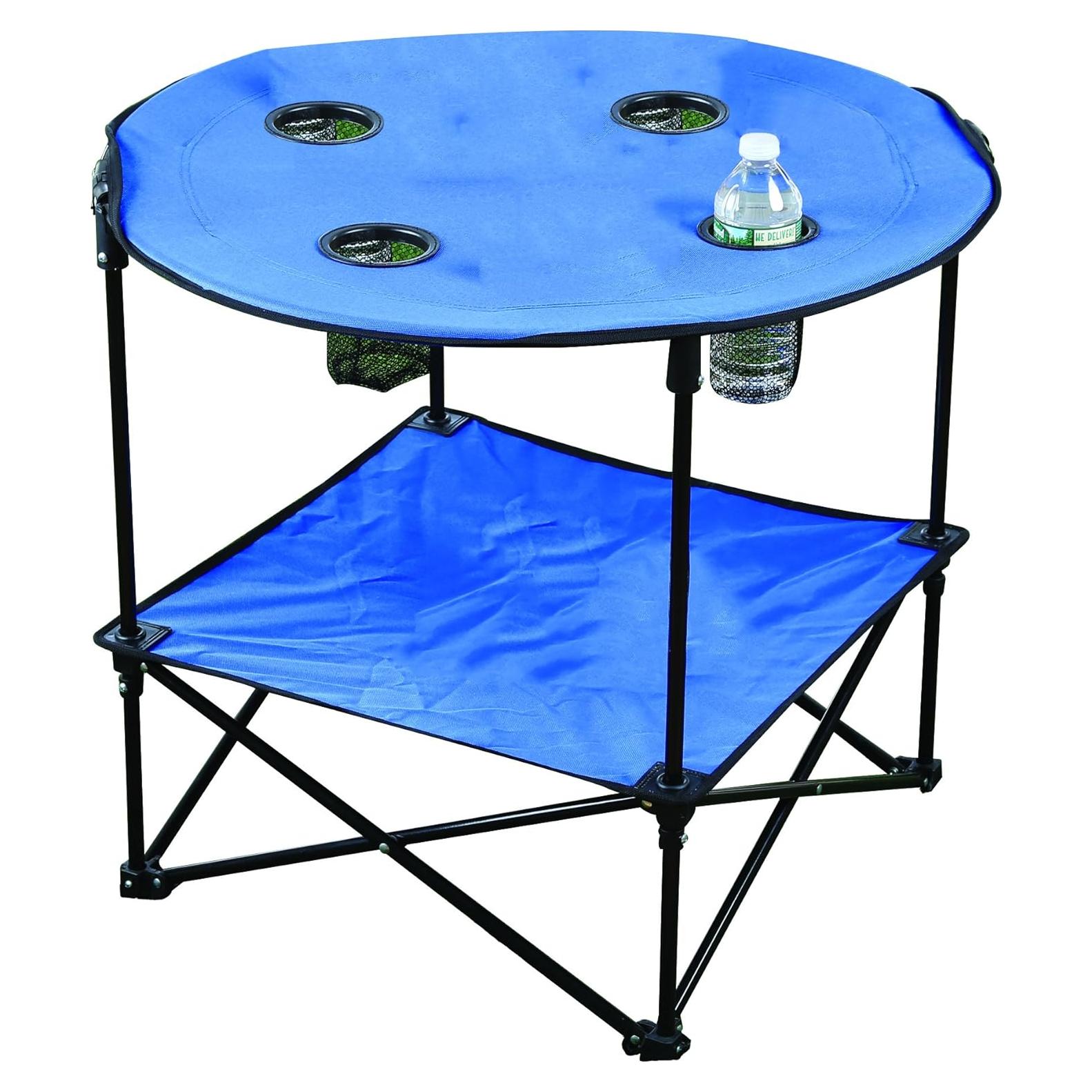 Mesa de Camping Plegable Eunicole Azul 71.1x60.96 cm