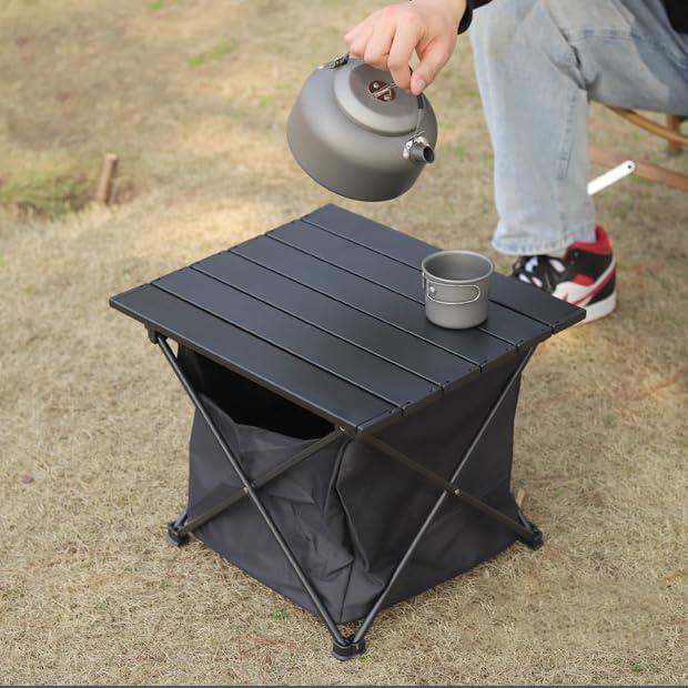 Mesa Plegable de Camping SOUJOY con Bolsa de Almacenamiento