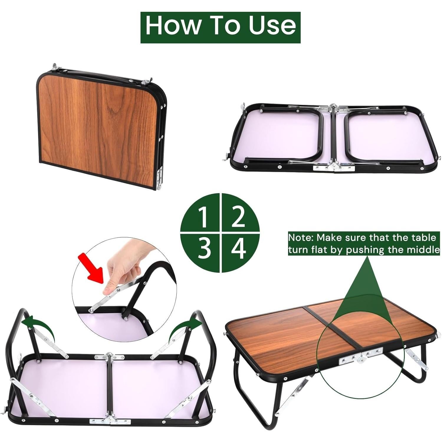 Mesa de Camping Plegable Nagpew 47x30x17cm Ultraligera