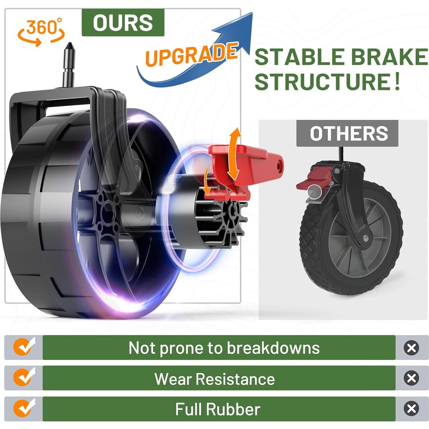 Carro Plegable Timber Ridge 400L con Frenos, 450kg, 54"