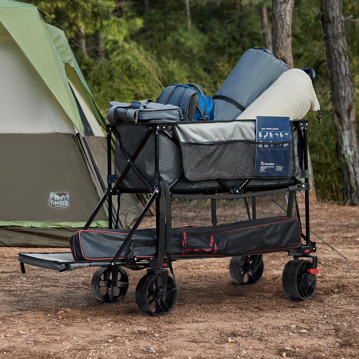 Carro Plegable Timber Ridge 400L con Frenos, 450kg, 54"