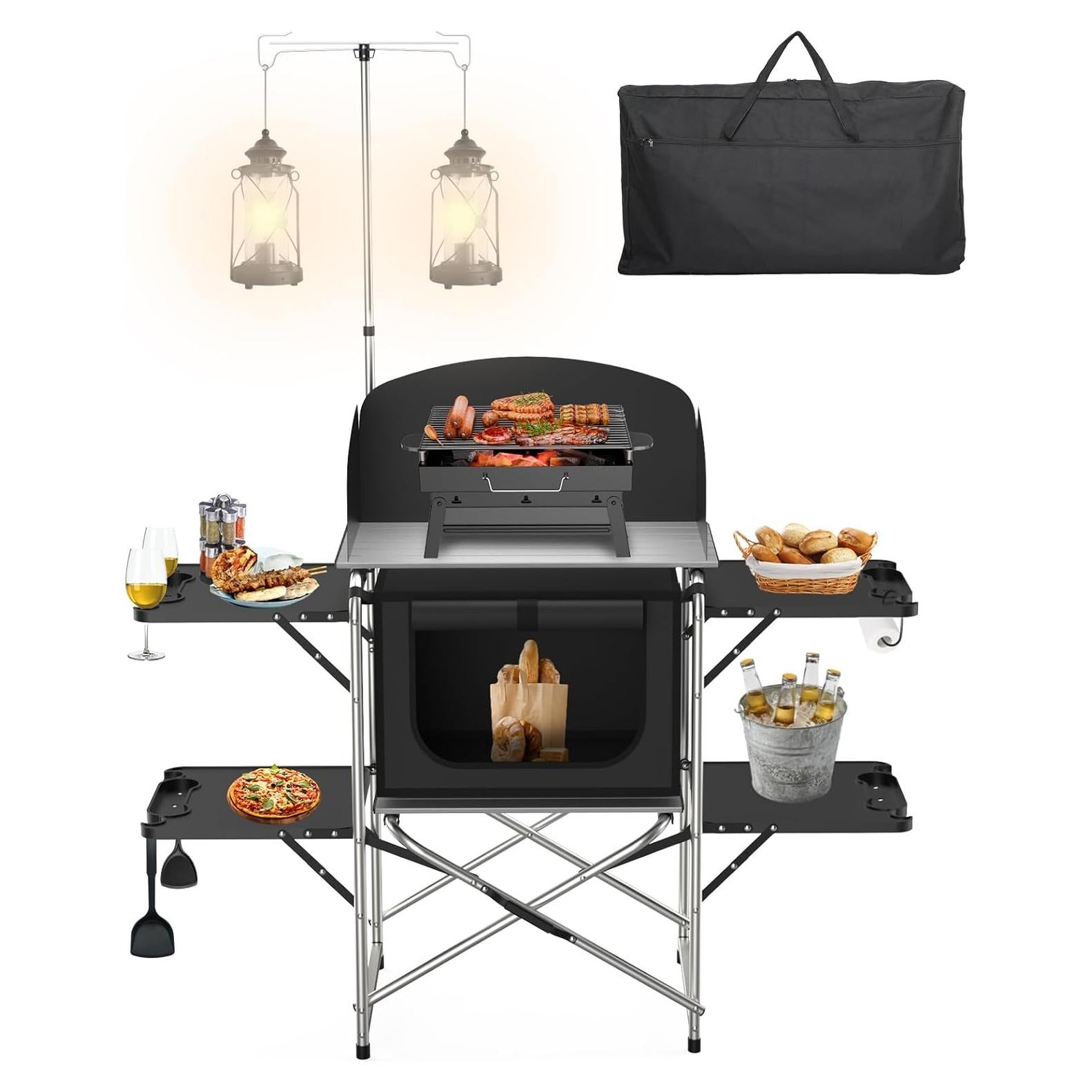 Mesa de Camping JOUYEK JO-FCT-XH Plegable Aluminio 132x48 cm