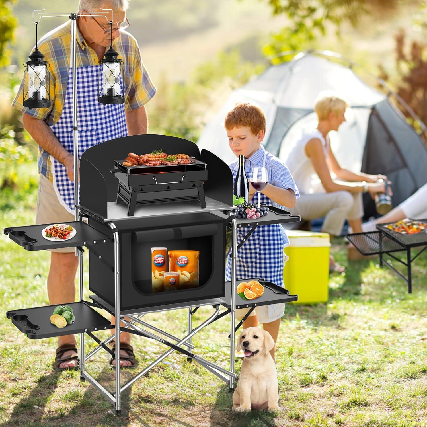 Mesa de Camping JOUYEK JO-FCT-XH Plegable Aluminio 132x48 cm