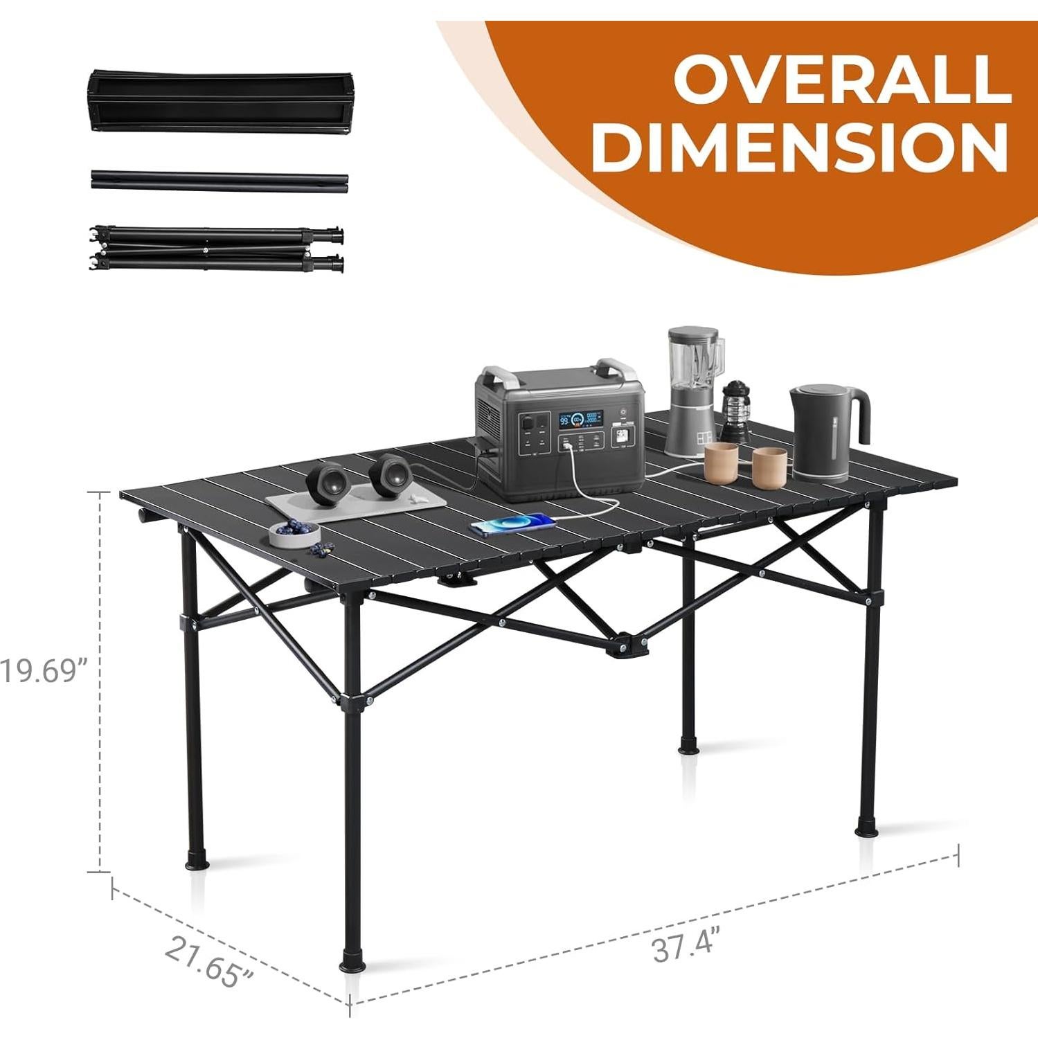 Mesa de Picnic Plegable Outvita 95 cm para Exterior