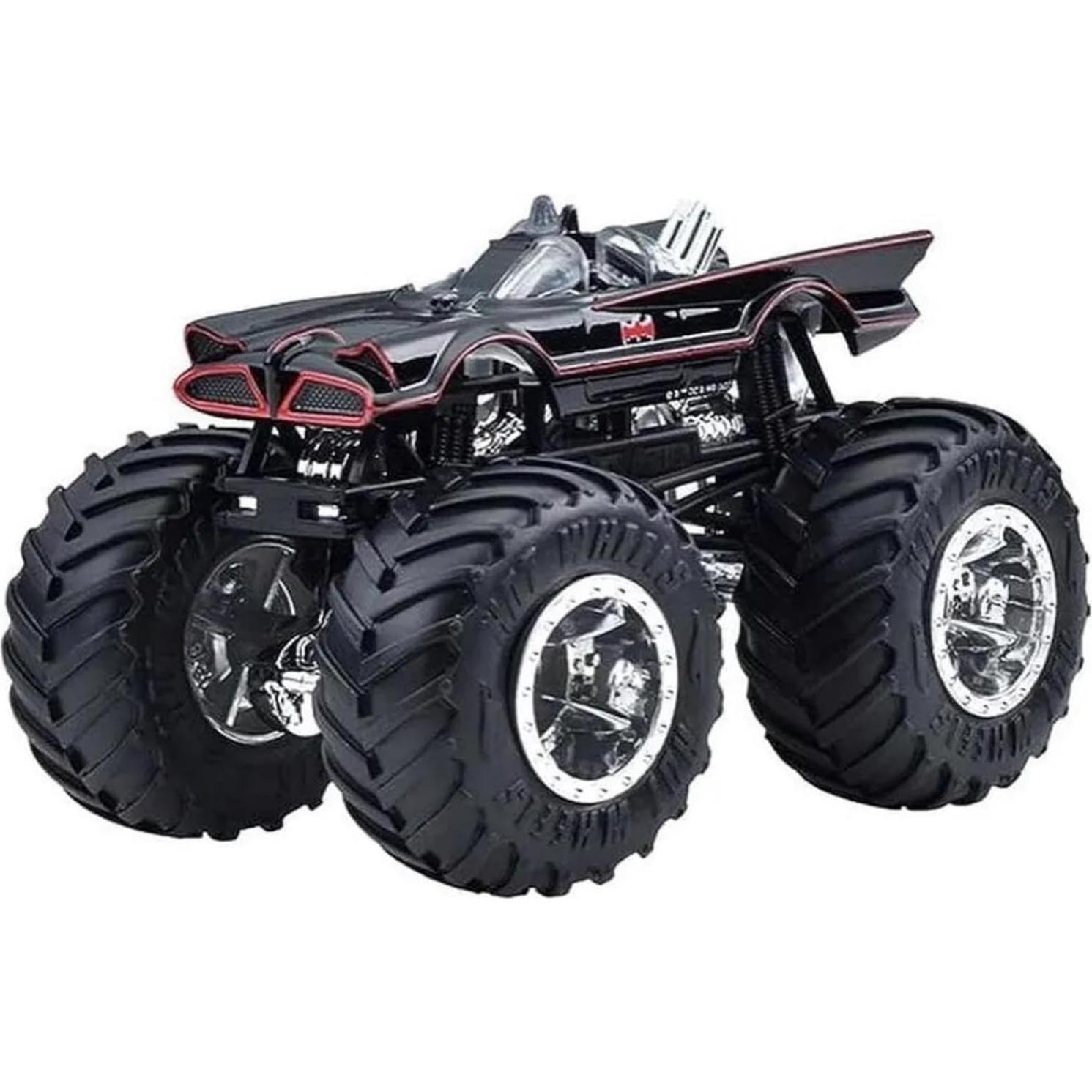 Hot Wheels Monster Trucks Mattel Batman 1:64 Metal Negro
