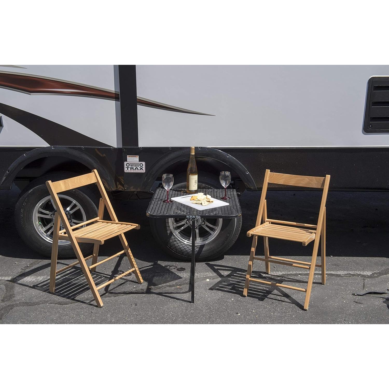 Mesa de Neumático TailGater Plegable Acero 58.42 cm Negra