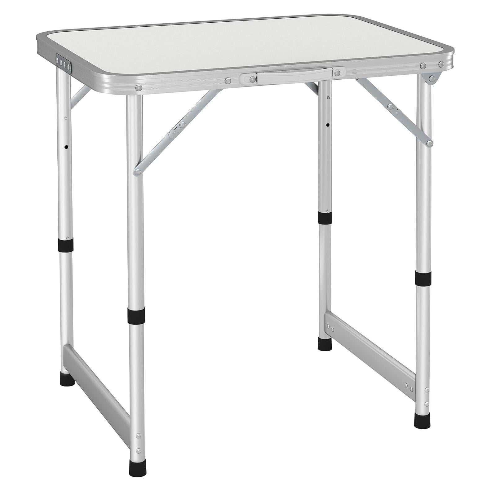 Mesa de Camping Plegable Outsunny 61 cm Ajustable Aluminio