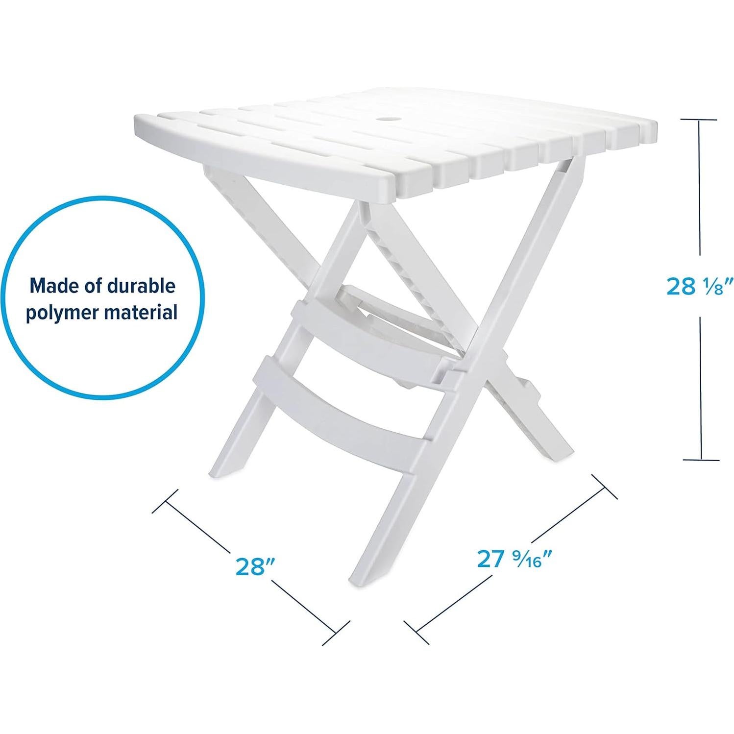 Conjunto de Mesa y Sillas Plegables Camco para Exterior - 3 Piezas