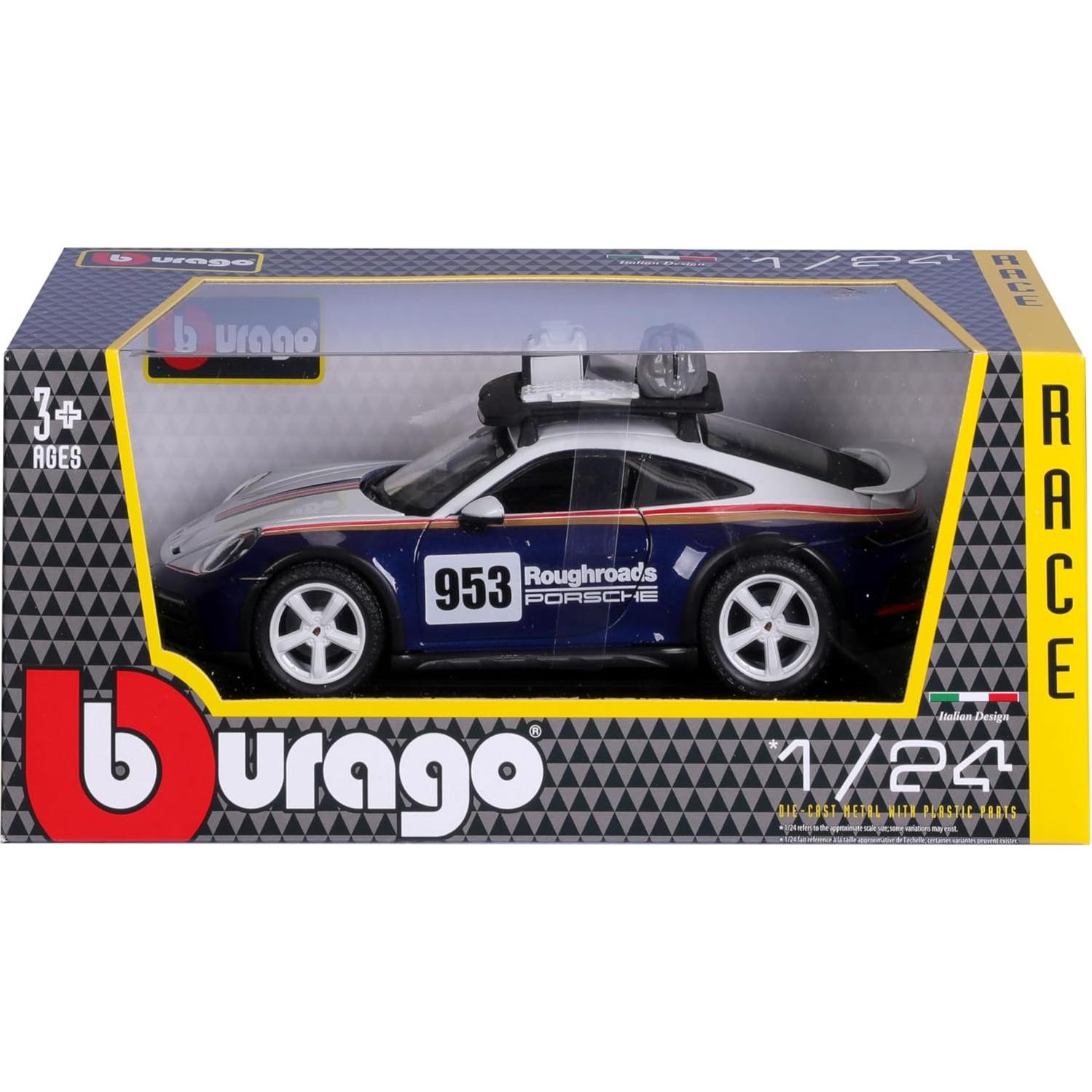 BBURAGO 1/24 Porsche 911 Dakar Metal Detalles Abiertos