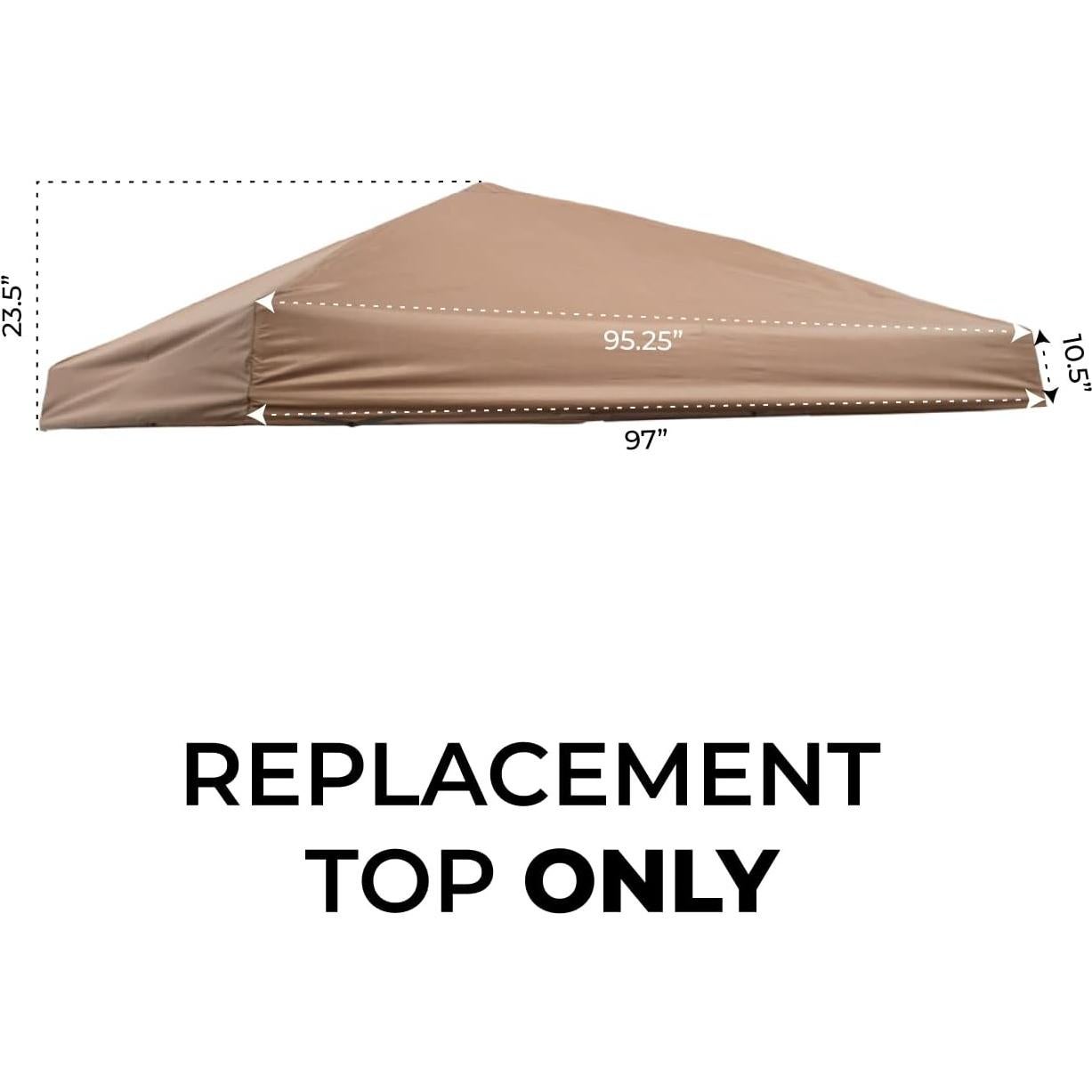 IMPACT CANOPY Pop up Canopy Replacement TOP ONLY, Khaki