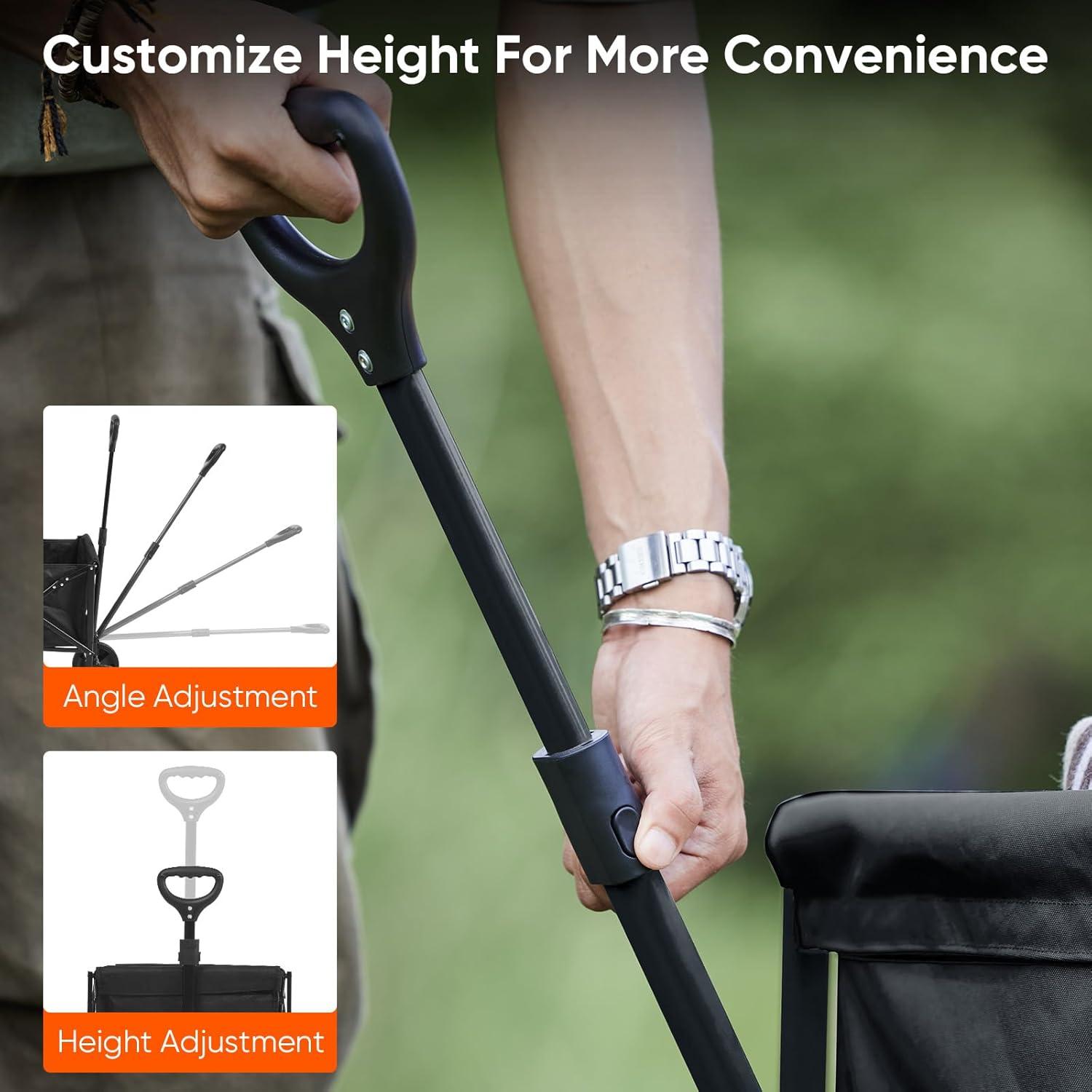 Carro de Playa Plegable Naturehike 300kg con Ruedas Todo Terreno