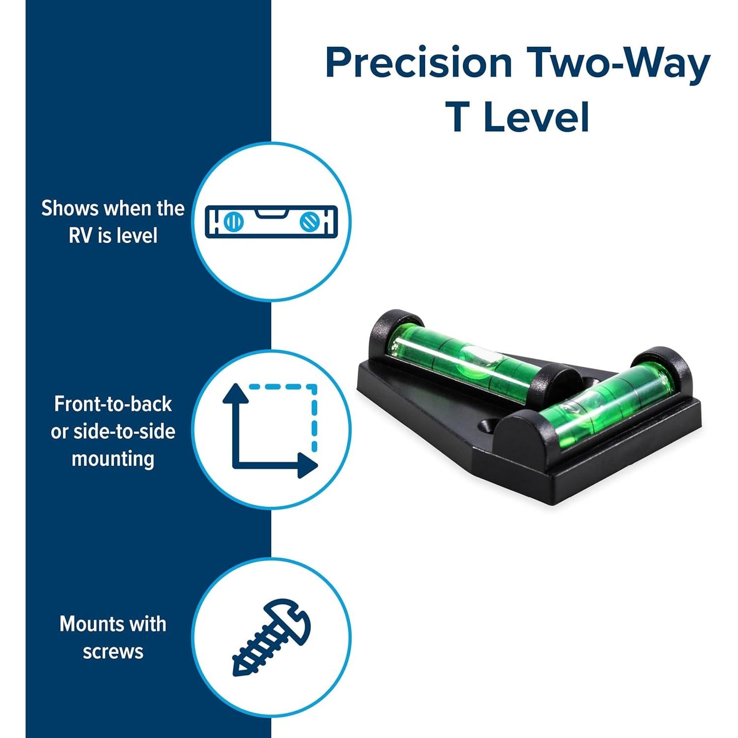 Nivelador T Camco 25543 para RV - Instalación Fácil