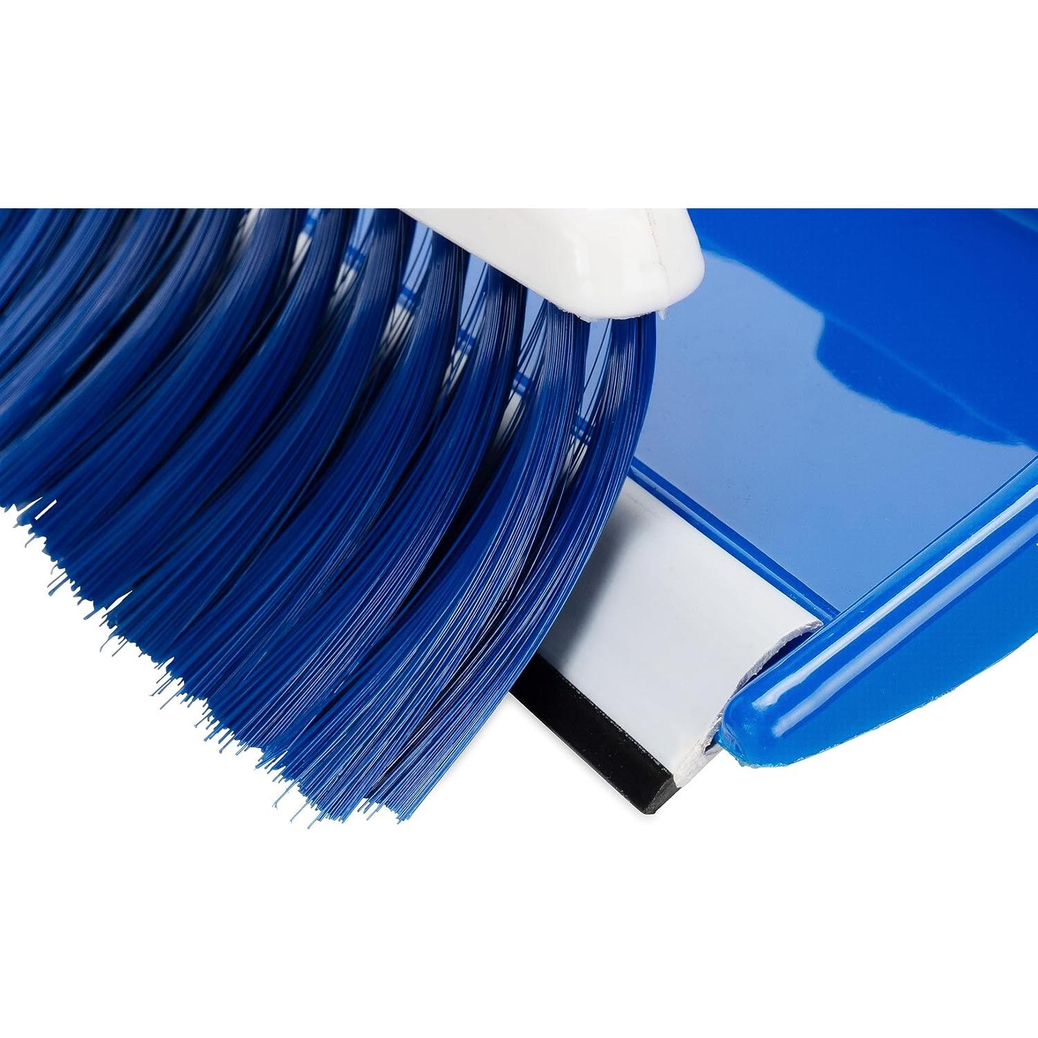 Recogedor de Basura Camco 43945 con Escoba de Mano Azul