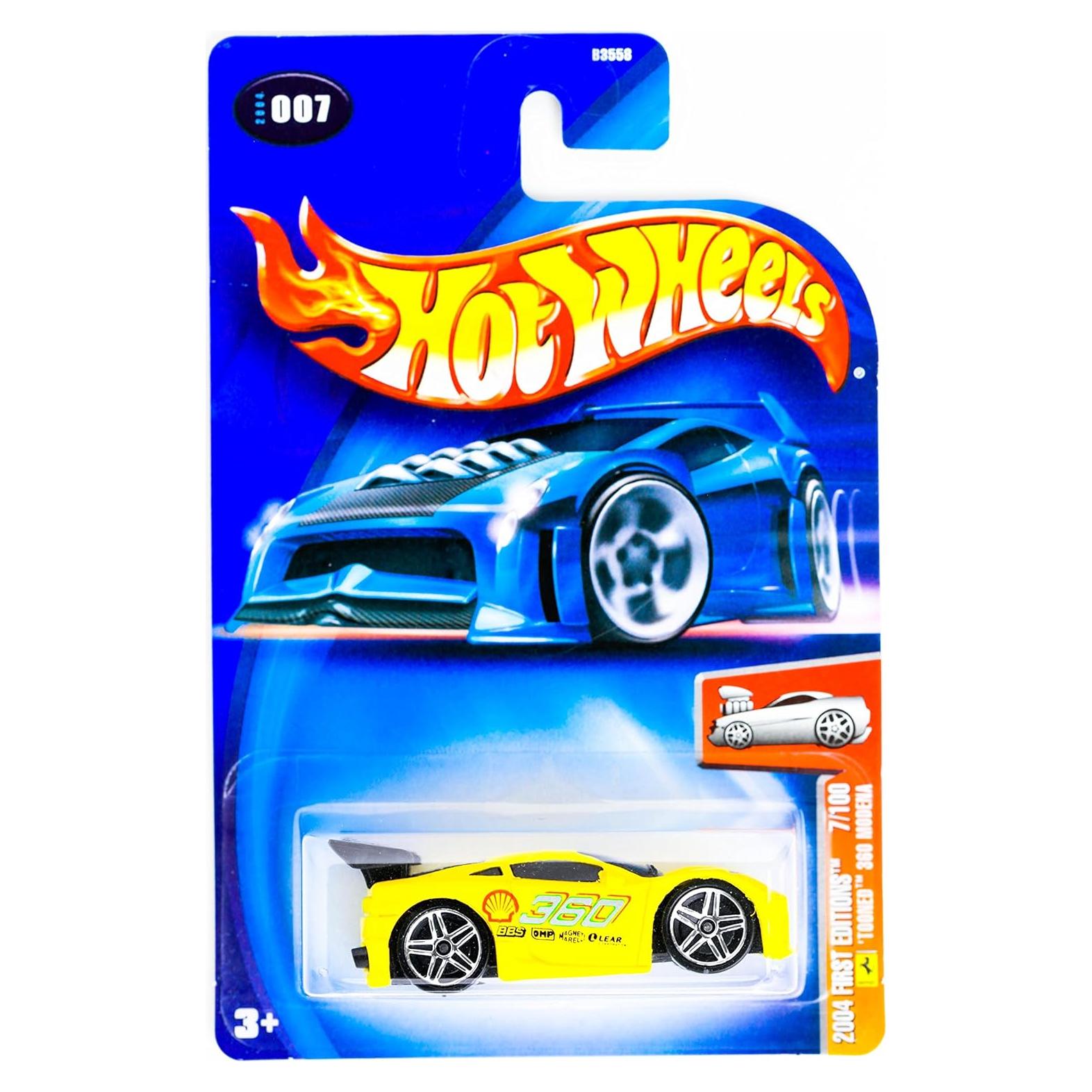 Hot Wheels Mattel 2004 Ferrari Modena 360 1:64 Escala Amarillo