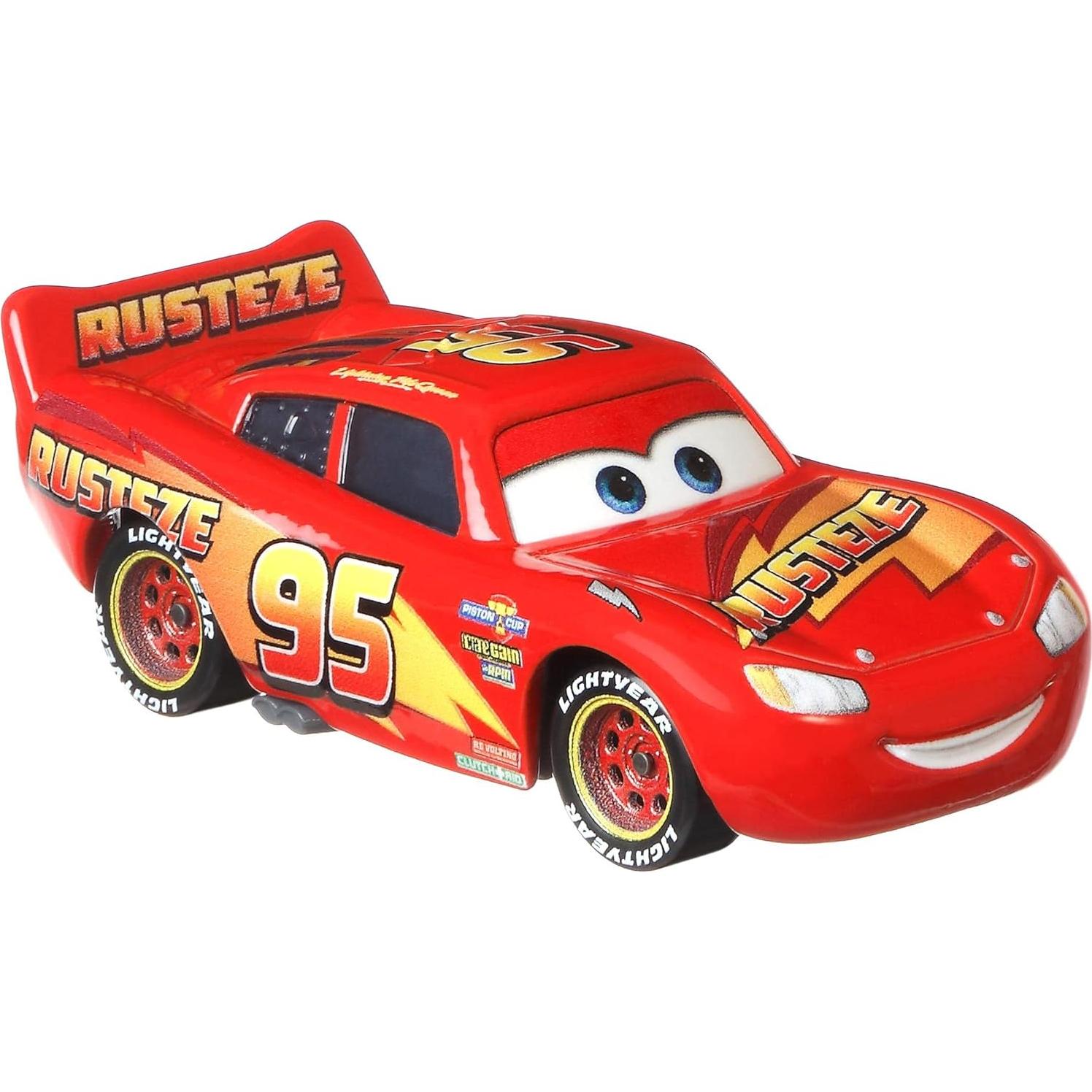 Miniatura de Coche Disney Cars Lightning McQueen 1:55 Mattel