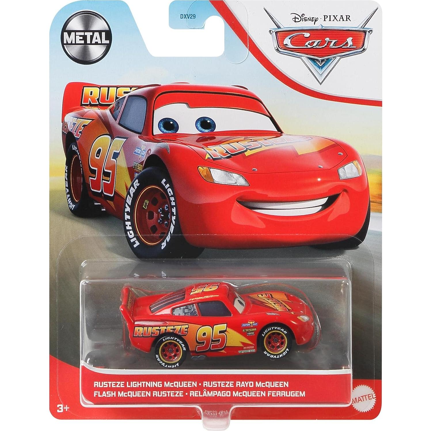 Miniatura de Coche Disney Cars Lightning McQueen 1:55 Mattel