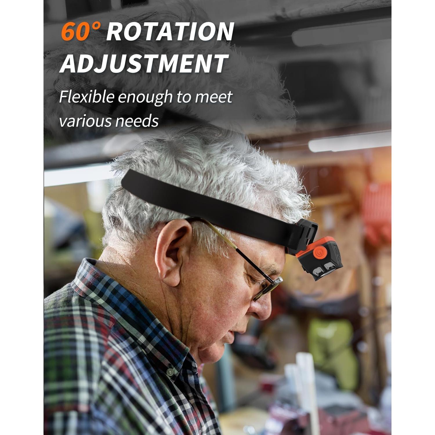 Linterna Frontal LED Recargable Anylight JF300801 500 Lúmenes