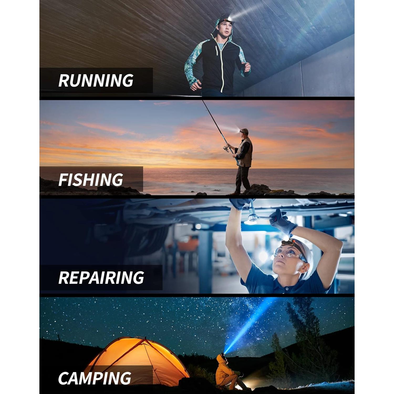 Linterna Frontal LED Recargable Anylight JF300801 500 Lúmenes