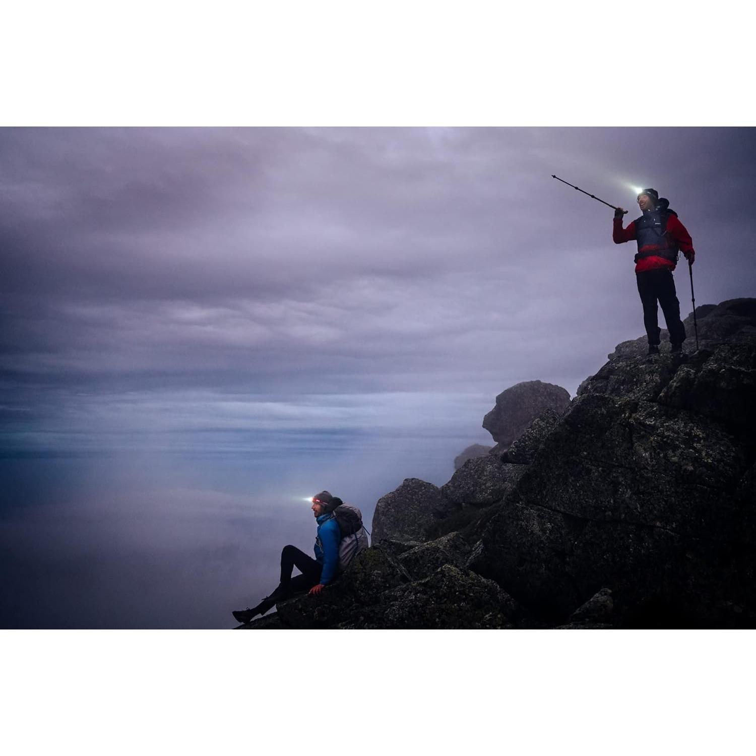 Lámpara Frontal PETZL ACTIK 450 Lúmenes Impermeable Gris