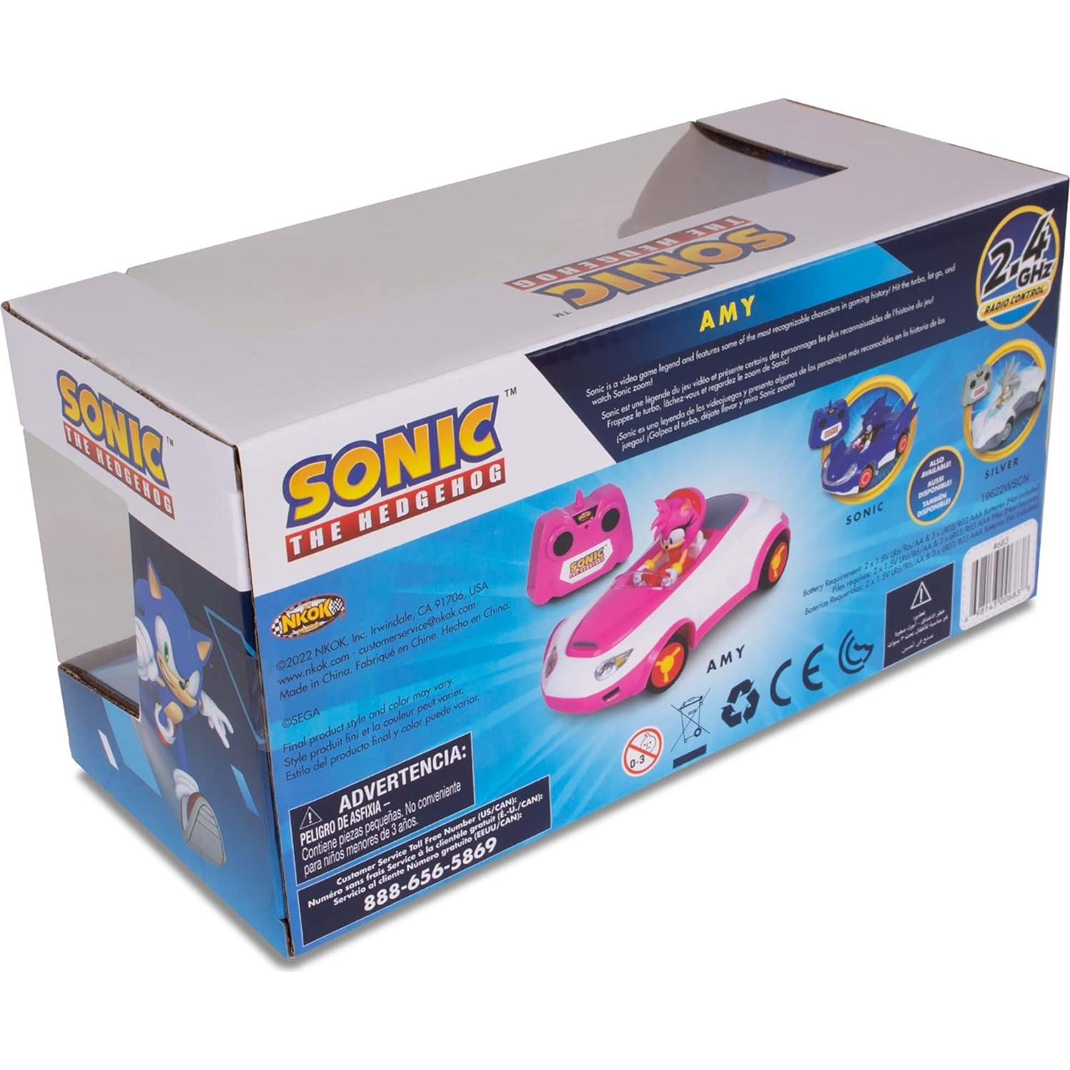 Coche RC Amy Rose 1:28 NKOK - Sonic Team Racing 16.5 cm