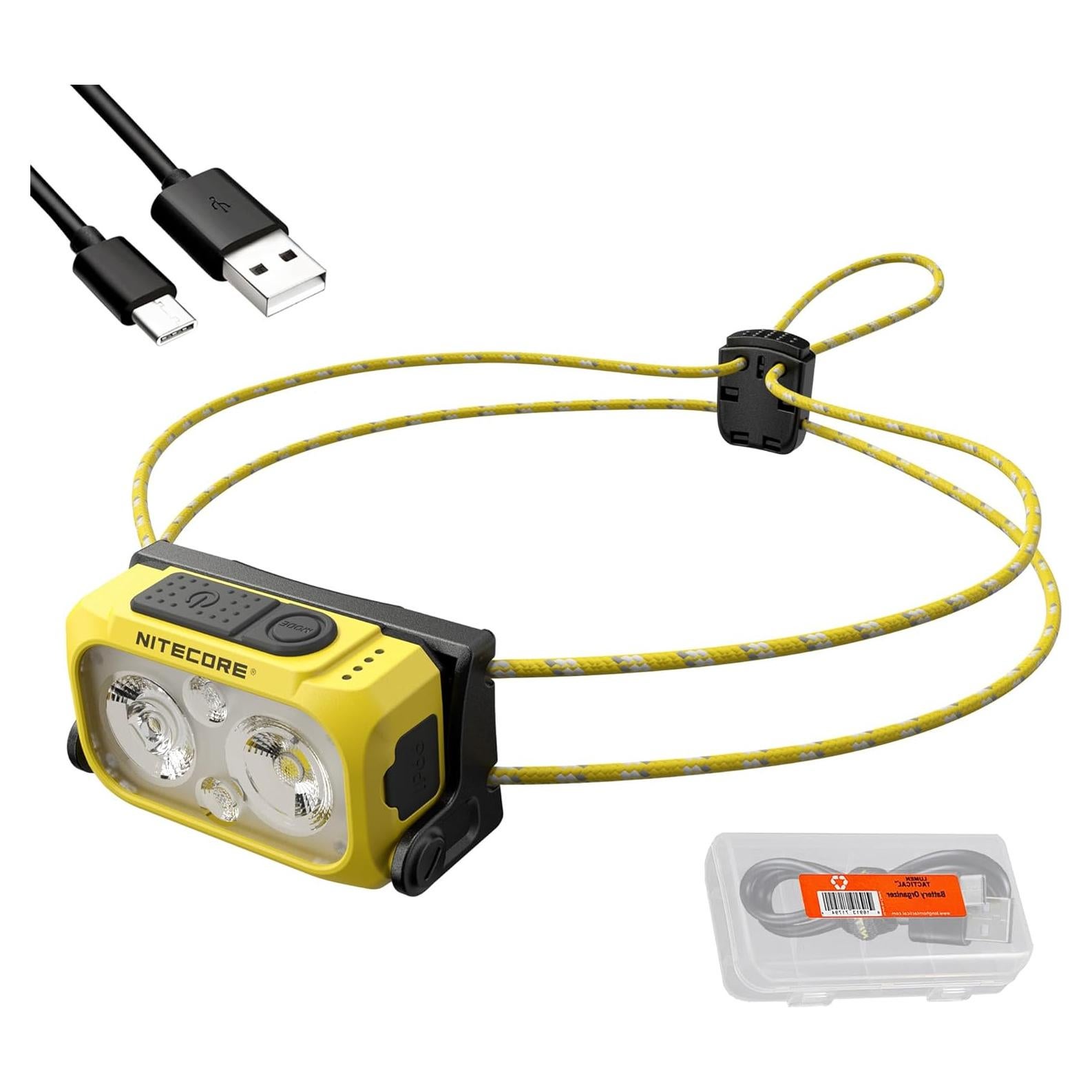 Linterna Frontal Nitecore NU25 UL 400 Lúmenes Recargable USB-C