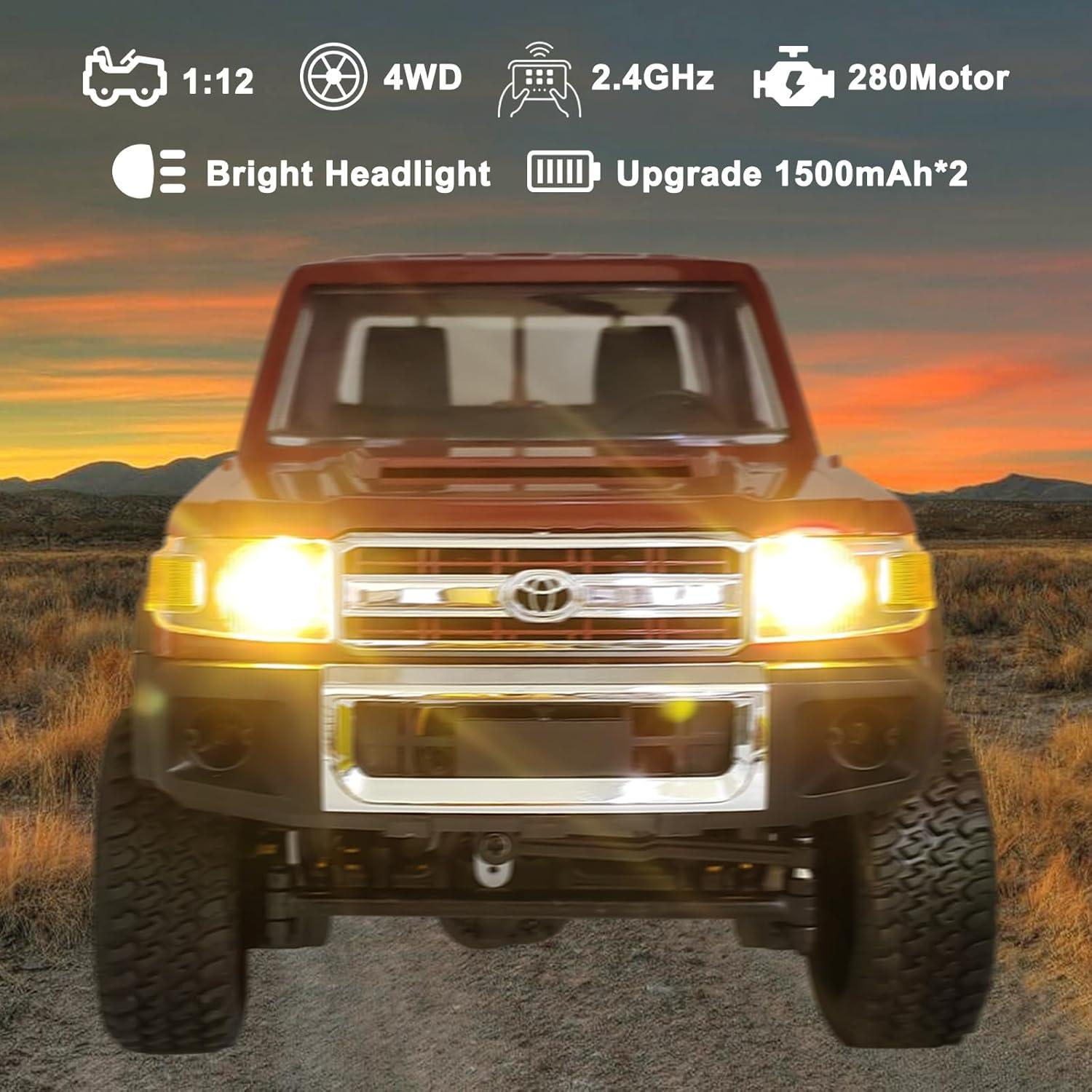 Coche RC Skymaker MN82 1/12 4x4 Todo Terreno Rojo