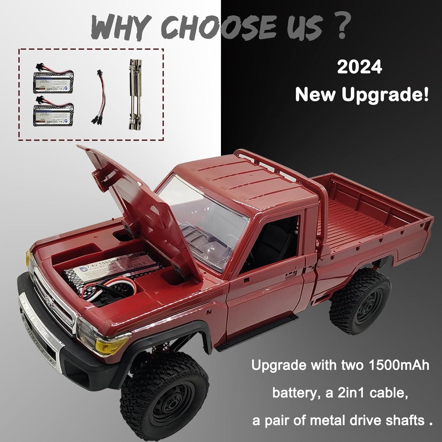 Coche RC Skymaker MN82 1/12 4x4 Todo Terreno Rojo