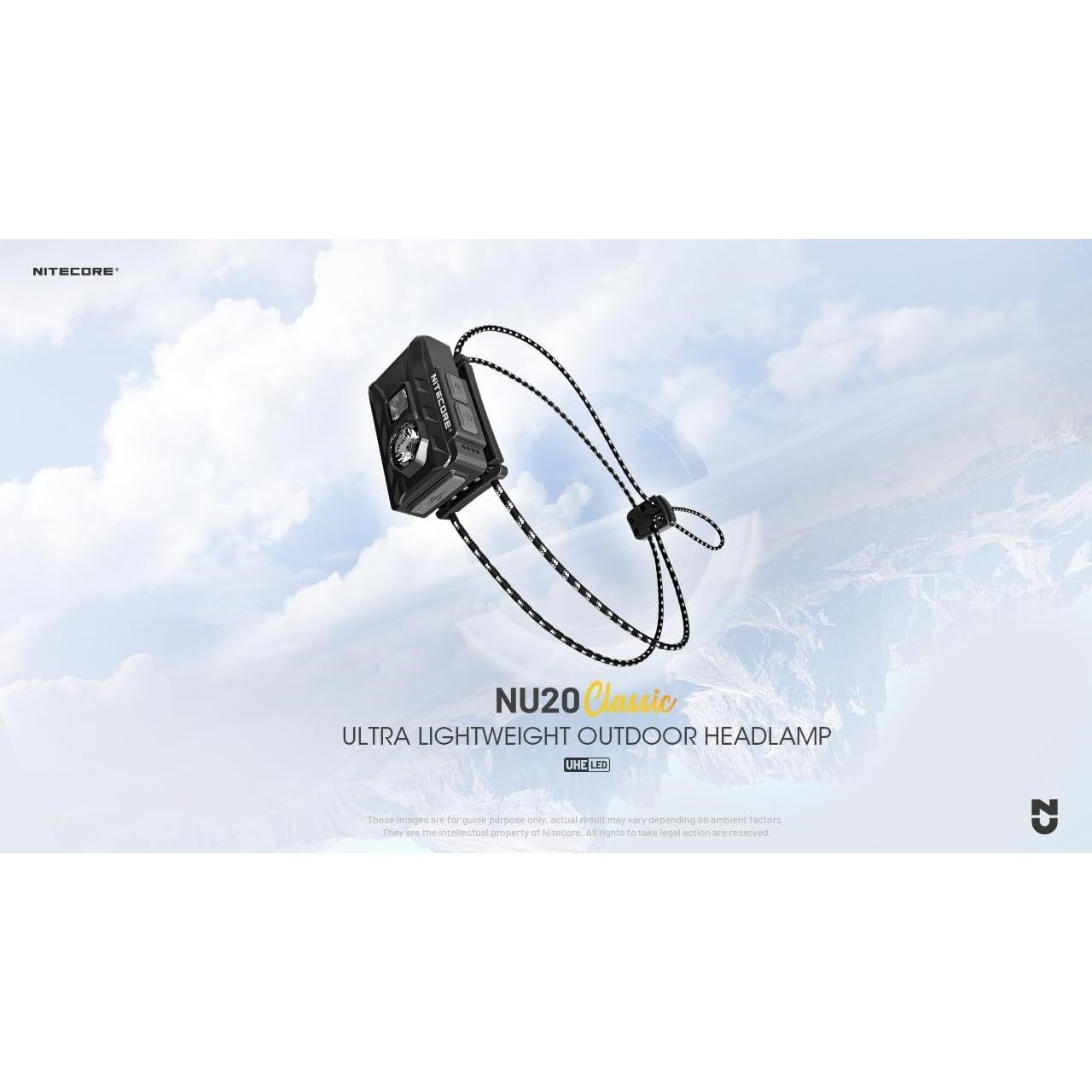 Linterna Frontal Nitecore NU20 Clásico 360 Lúmenes Recargable