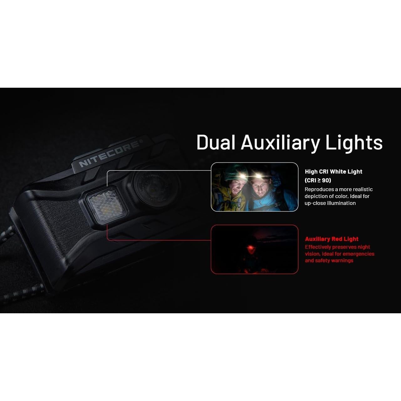 Linterna Frontal Nitecore NU20 Clásico 360 Lúmenes Recargable