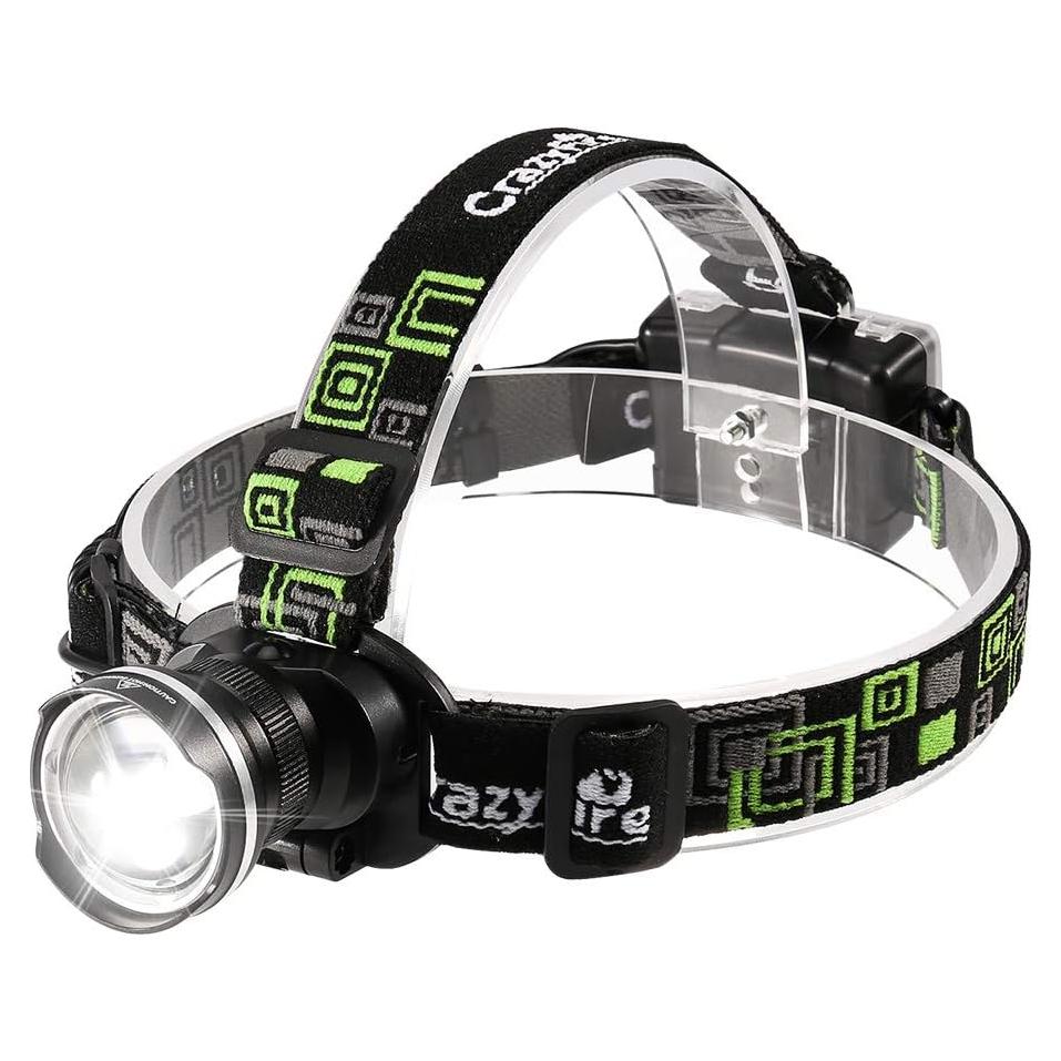 Linterna Frontal LED CrazyFire HL-RJ2166 1600 Lúmenes Impermeable
