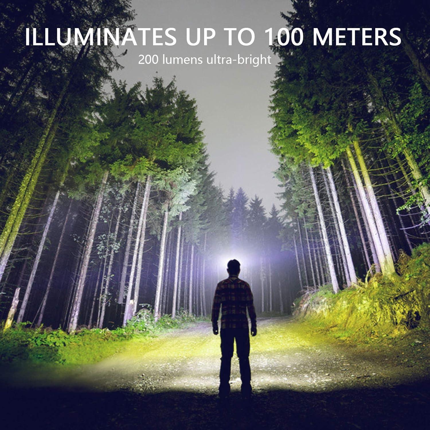 Linterna Frontal LED Vekkia Ultra Brillante IPX6 5 Modos