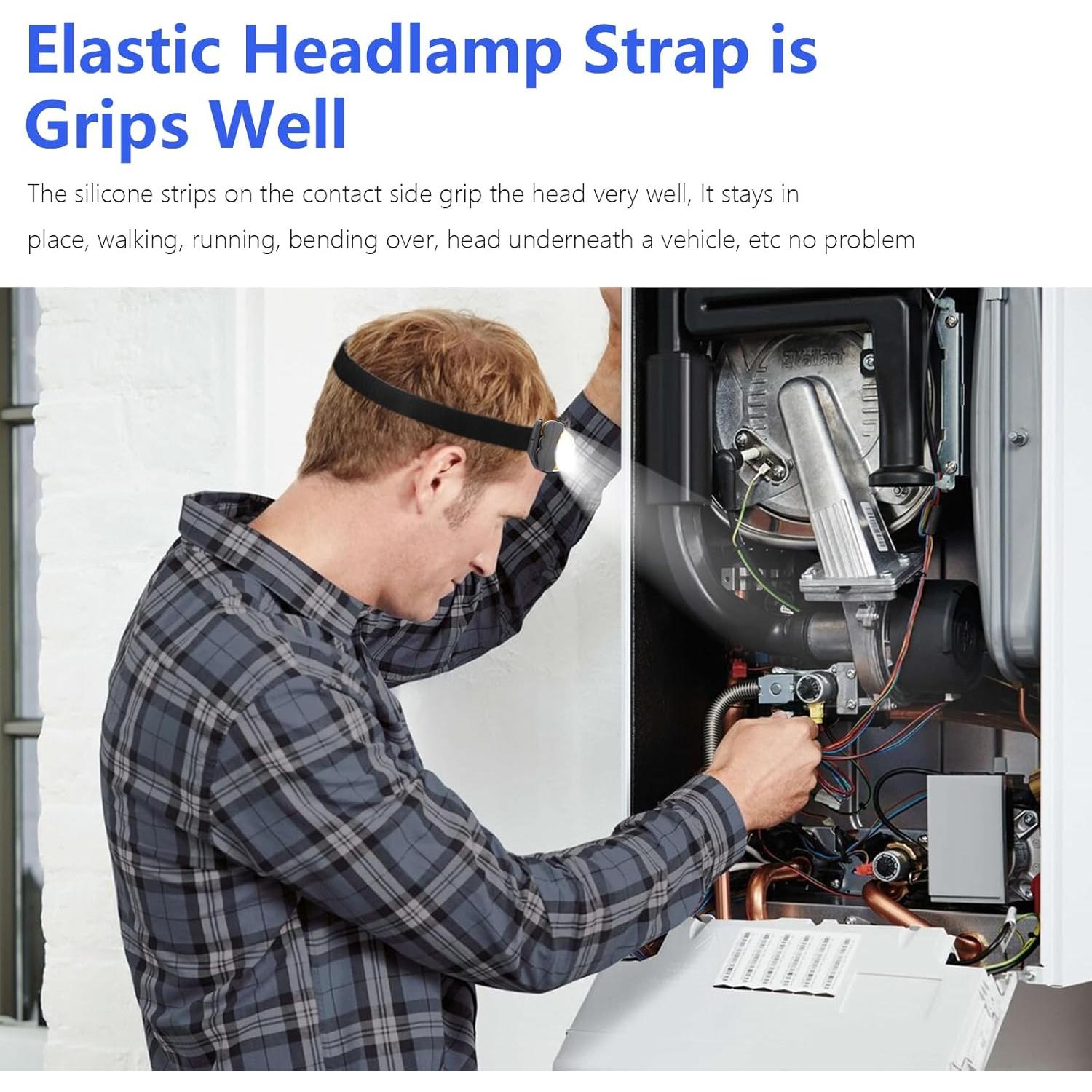 Correa de Cabeza Elástica para Linterna Frontal Genérica 67 cm