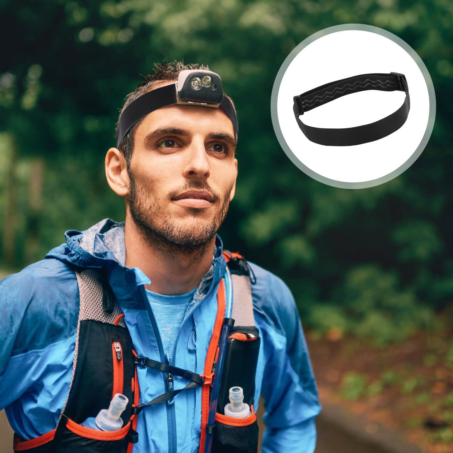 Correa Elástica para Linterna Frontal XIHIRCD 68x2.5cm Negra