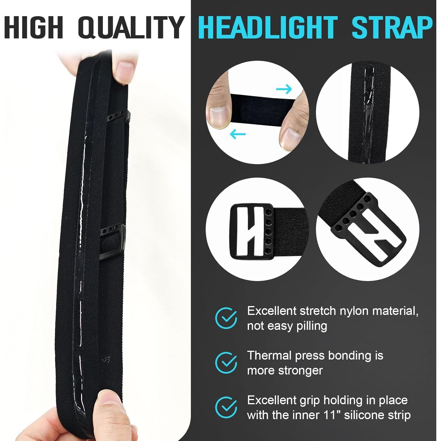 Correa de Reemplazo para Linterna Frontal Dairrr Fuuu 2 Pcs