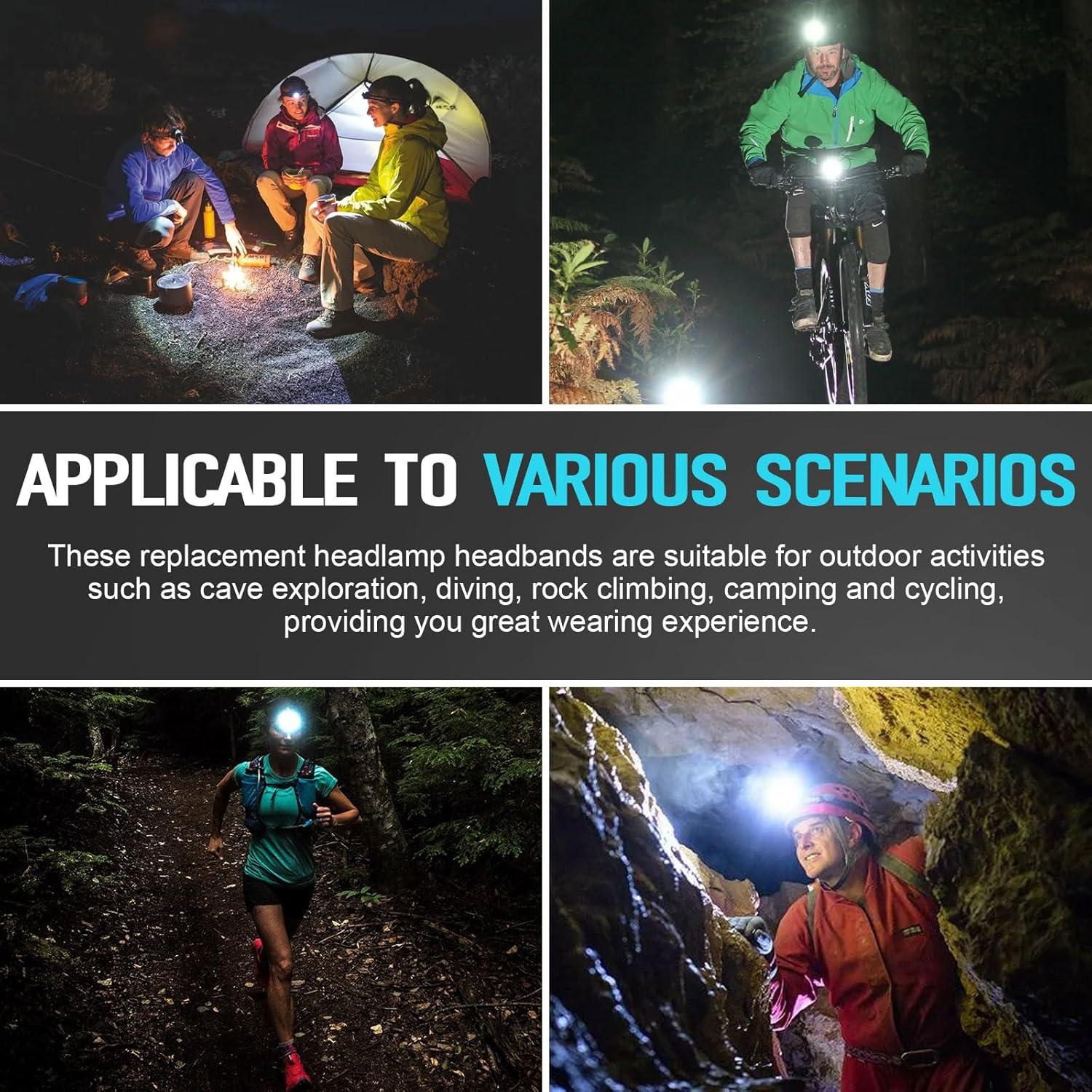 Correa de Reemplazo para Linterna Frontal Dairrr Fuuu 2 Pcs