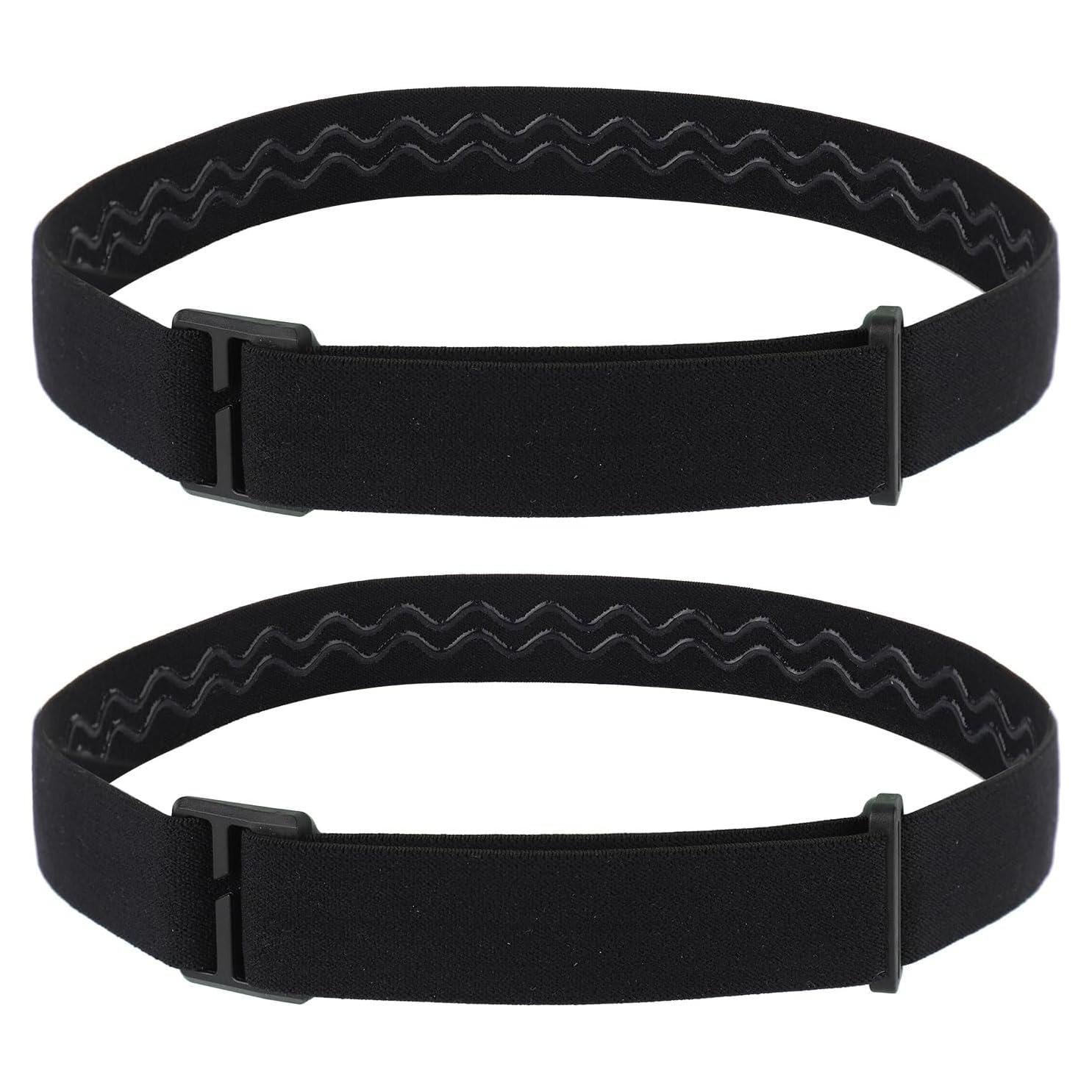 Correa Elástica para Linterna Frontal BOXOB 68cm Negra - 2 Pcs