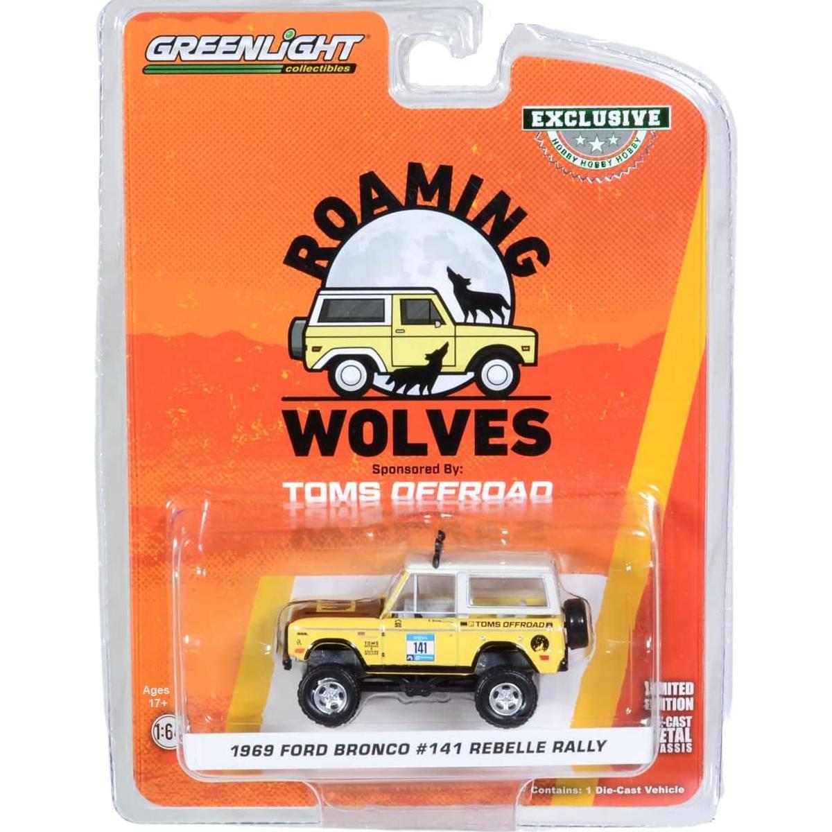 Diecast 1:64 Ford Bronco 1969 Greenlight Rebelle Rally