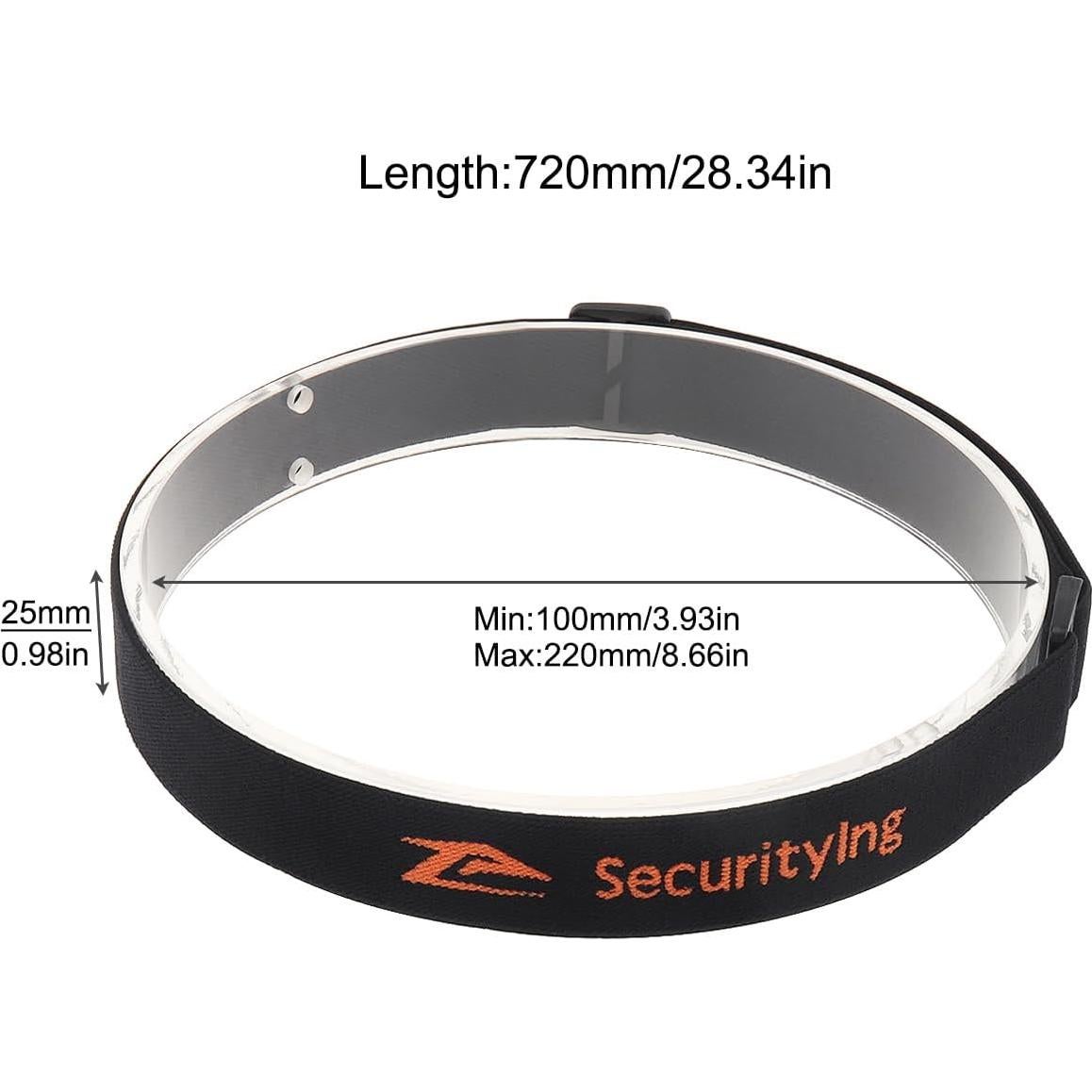 Correa de linterna ajustable SecurityIng 25mm elástica