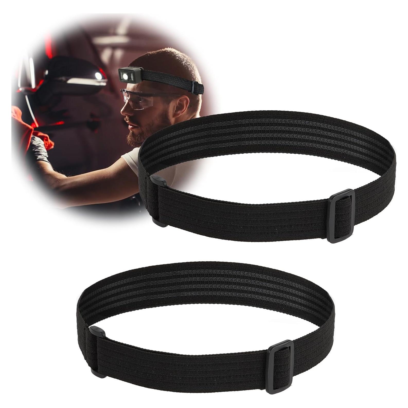 Correa de Linterna Frontal Elástica CONSMY 2 Unidades Antideslizante
